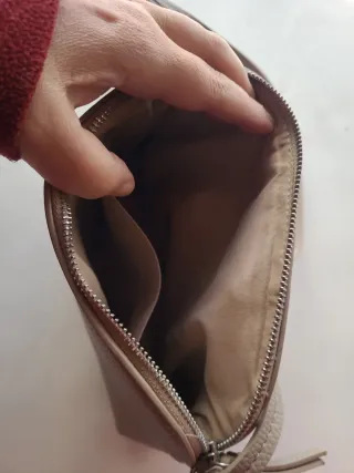 Bolso bandolera beige