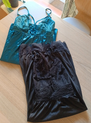 Pack 2 camisones lenceros de tirantas nuevos