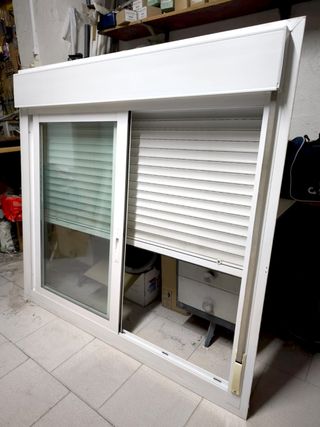 3 Ventanas correderas de aluminio 142,5 x 133 cm