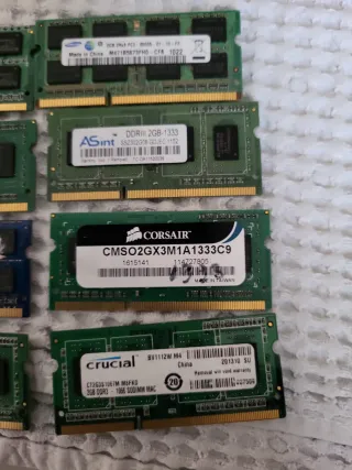 8x RAM Notebook PC3 16GB Totali