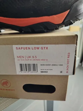 Botas Mammut Sapuen Low GTX Talla 44