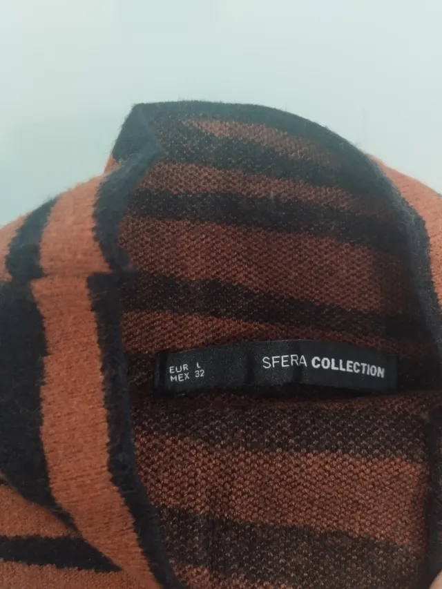 Jersey cebra marrón y negro