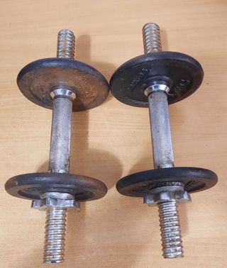 Mancuernas Domyos con discos