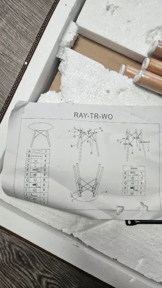 Tavolo rotondo in vetro da 80 cm per sala da pranzo o cucina