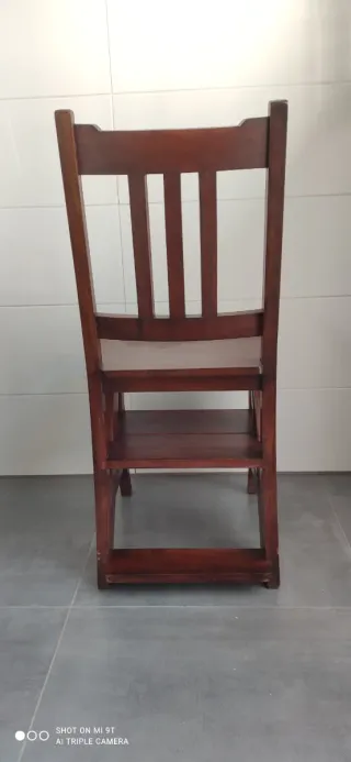 Escalera Silla Madera