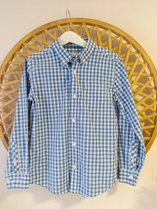 CAMISA NIÑO VICHY AZUL 6-7 AÑOS