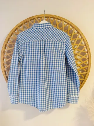 CAMISA NIÑO VICHY AZUL 6-7 AÑOS