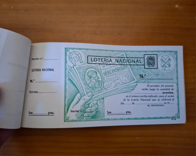 Talonario di Partecipazioni della Lotteria Nazionale