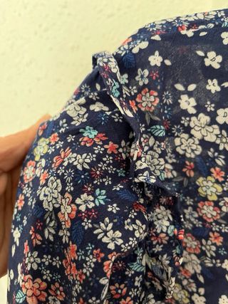 Camisa Gemo flores azul multicolor