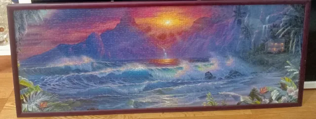 Puzzle Paisaje Tropical Enmarcado