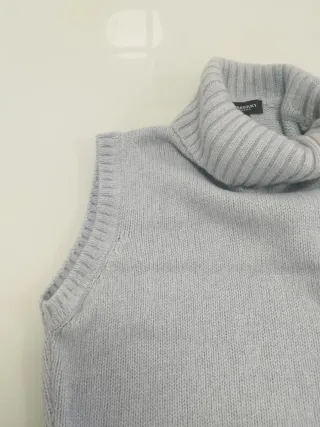 Chaleco Burberry Cuello Alto Rayas Mujer