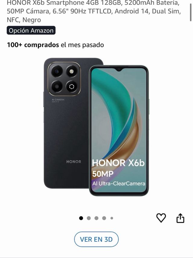 Honor X6b Negro