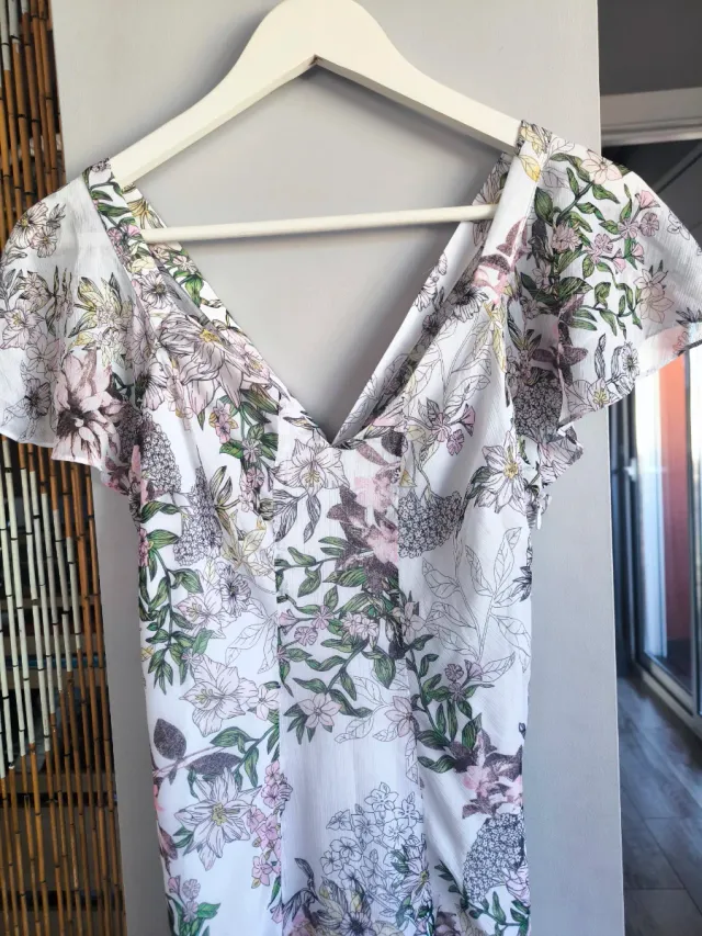 Vestido Guess Largo Estampado Talla S