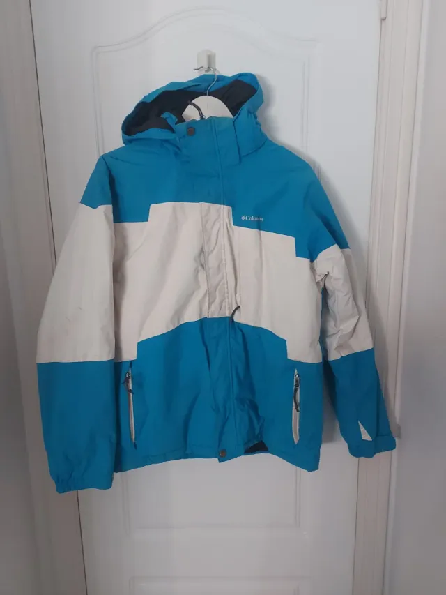 Chaqueta Columbia Azul y Blanca