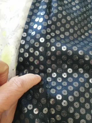 Tubino nero paillettes vintage anni 90