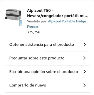 Nevera portátil Alpicool T50 – 50L (frigorífico/co