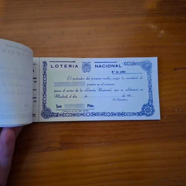 Talonario Vintage Lotería Nacional