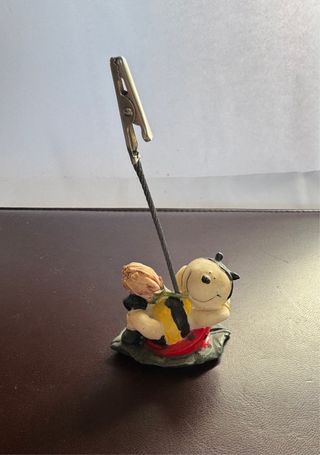 Portafoto coccinella con clip metallo