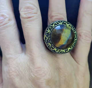 Conjunto Bronce Ojo de Tigre