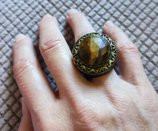 Conjunto Bronce Ojo de Tigre