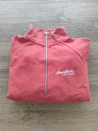 Sudadera Kaotiko corta cremallera roja