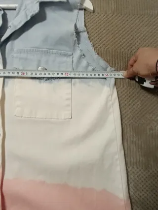 Chaleco vaquero degradado talla única