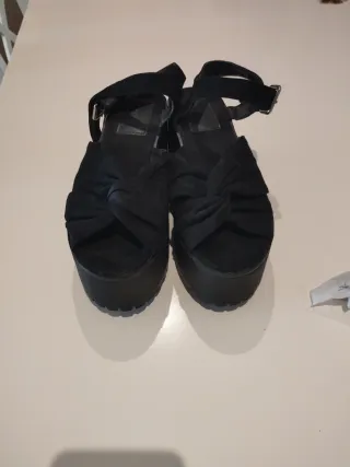 Sandalias negras plataforma
