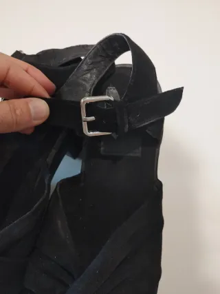 Sandalias negras plataforma