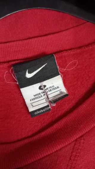 Felpa Nike Rossa Girocollo