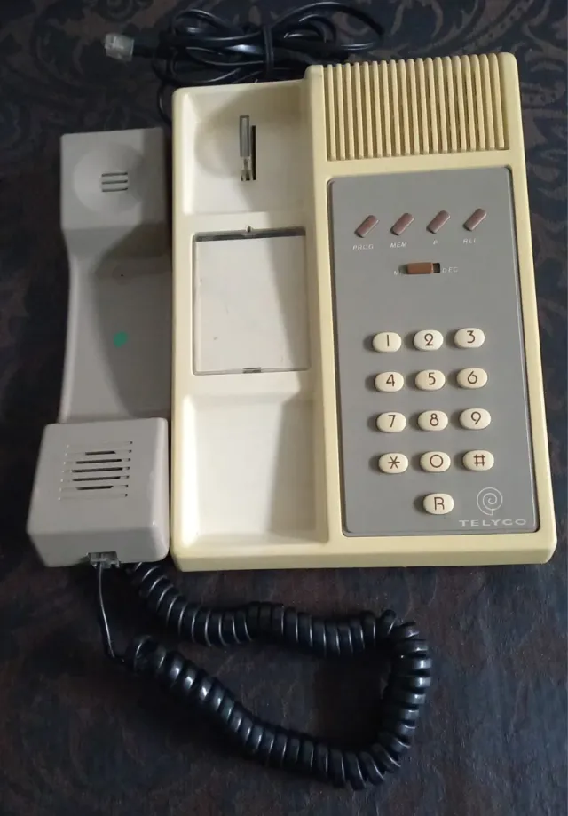 Teléfono Telyco beige y gris