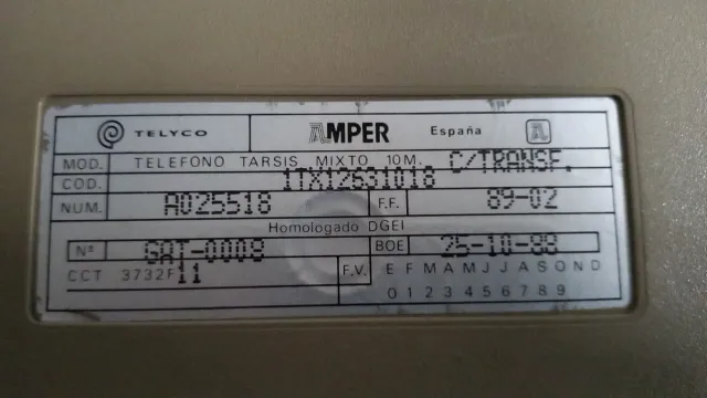 Teléfono Telyco beige y gris