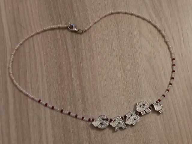 Collana Hello Kitty con lettere SABRI