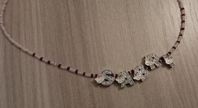 Collana Hello Kitty con lettere SABRI