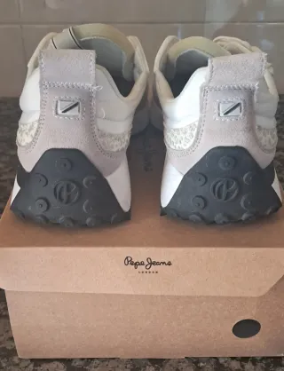 Playeros Pepe Jeans Mujer Beige/Blanco