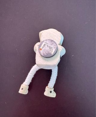 Magnetta dalmata con gambe in corda