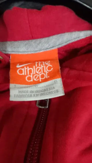 Felpa Nike Rossa con Zip