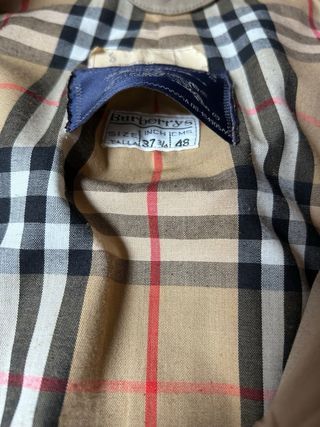 Gabardina Burberry Vintage Talla 48
