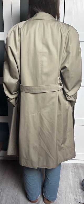 Gabardina Burberry Vintage Talla 48