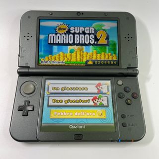 new Nintendo 3DS XL Nero con accessori