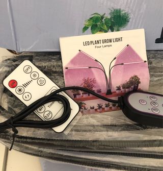 Candeeiro LED Cultivo Interior 4 Lâmpadas