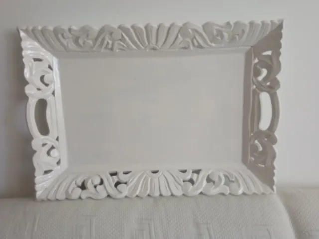 Vassoio decorativo bianco