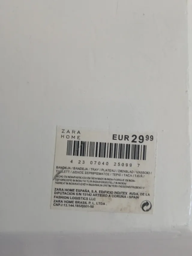 Vassoio decorativo bianco