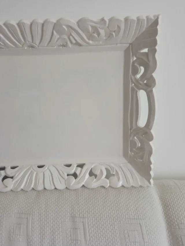 Vassoio decorativo bianco