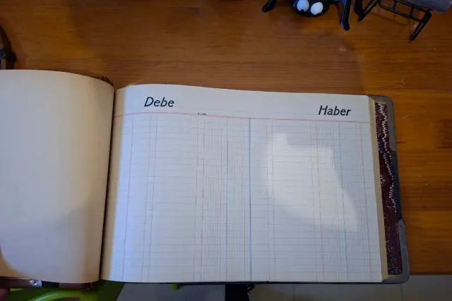 Libro di contabilità vintage