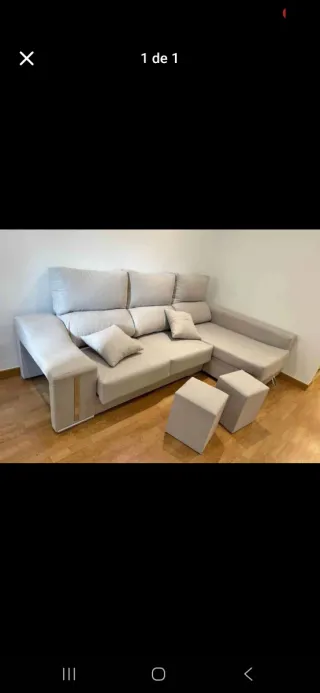 Sofás chaise longue nuevos a estrenar