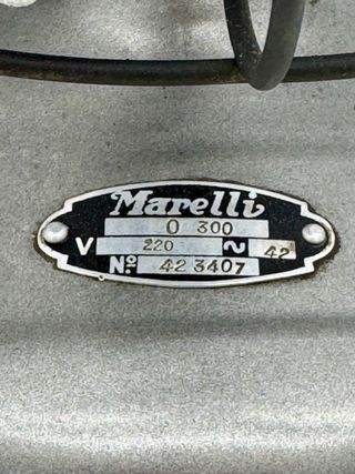 Ventilatore Marelli vintage 0/300 – pale in ottone nichelato – funzionante