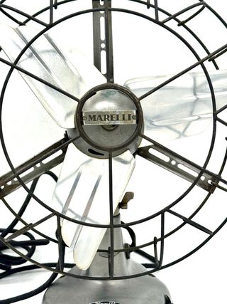 Ventilatore Marelli vintage 0/300 – pale in ottone nichelato – funzionante