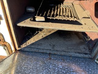 Cocina de hierro antigua