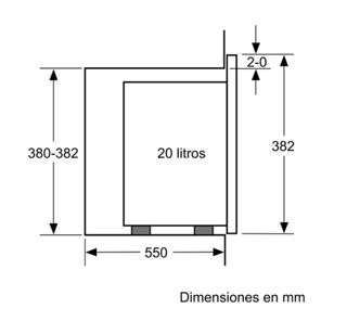 Horno microondas Bosch encastre