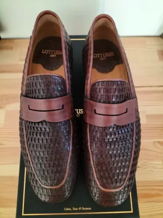 Mocasines Lottusse Marrones Tejidos